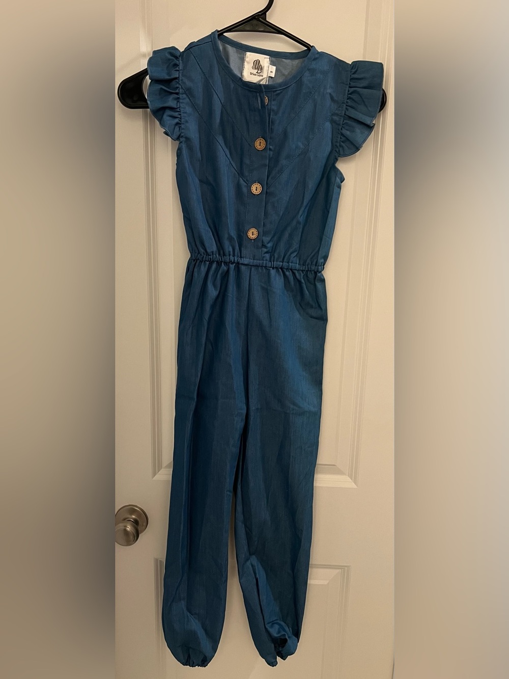 Urban Layce Blue Ruffle Sleeve Jumpsuit Size 8 — New Without Tags
